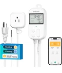 Smart Wi-fi Socket Thermostat Meross MTS960 Works With Apple Home, Alexa, Google New. Price: $36.12.