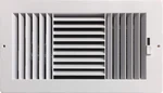 Hbw Three-way Plastic Side Wall/ceiling Register White 12" X 6" New. Price: $25.87.