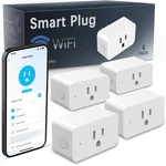 Mmu Smart Plugs, Wifi Outlets Work With Alexa&google 4PACK, White New. Price: $41.23.