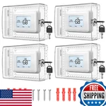 Gedreew Large Clear Thermostat Lock Box Cover With Key - 4 Pcs Wall Mount New. Price: $82.40.