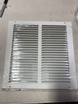 12X12 White Steel Grille For Wall/ceiling Aclaminaire Durable Quiet Vent Used. Price: $19.74.