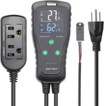 DHTC-1011 Temperature And Humidity Controller Outlet Plug In Black New. Price: $63.92.