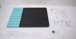 Floortex Viztex Glacier Glass Magnetic Dry Erase Board 17" 23" Teal & Black New. Price: $16.76.