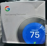 Google Nest Learning Thermostat T3008US Pro Edition Sealed Fast Shipping Open. Price: $125.00.