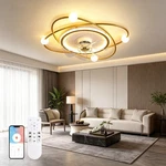 Elegant Western Led Ceiling Fan Lamp Dimmable Smart Control Home Restaurant Use New. Price: $85.11.