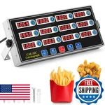 Relaxweex 12-CHANNEL Digital Kitchen Timer, Multi-countdown, Loud Alarm New. Price: $80.51.