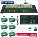 Hahood 6 Pack Starter Tray Kit With Grow Light And Seedling Heat Mat 72 Cel New. Price: $34.36.