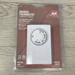 Ace Manual Dial Thermostat Heating Only 120/240V Single Or Double Pole 42727 New. Price: $19.97.