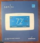 Emerson Sensi ST75W Touch Smart Thermostat, Wi-fi, White Open Box. Price: $74.95.
