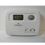 Emerson Digital Non-programmable Thermostat White Heat Cool Battery Powered Used. Price: $12.99.