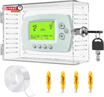 Universal Thermostat Lock Box With Key,clear Large Cover For New. Price: $14.47.