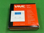 Vive TP-P-605 Programmable Digital Thermostat Single Stage 1 Heat Cool White New. Price: $90.00.