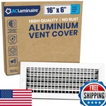Aclaminaire 16X6 Duct Hole Register Vent Cover Adjustable Aluminum Hvac Grill New. Price: $83.25.