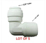 (5) 90 Elbow 3/8 Od Tube X 1/4 Mip Thread Push Connect Watts PL-3028 Water Line New. Price: $12.99.
