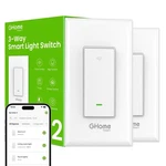 Ghome Smart Switch, 3 Way Light Wi-fi White New. Price: $47.08.