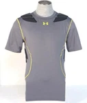 Under Armour Gray Padded Short Sleeve Compression Football Shirt Men's Nwt New. Price: $63.74.