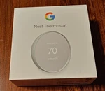 Google Nest Smart Thermostat Fog GA02083-US Brand New & Factory Sealed. Price: $60.00.