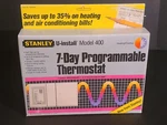 New Factory Sealed Vintage Stanley 7-DAY Programmable Thermostat Model 400. Price: $24.00.
