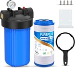 Whole House Water Filter For Well - Reduces Iron & Manganese, 10"X4.5 New. Price: $128.99.