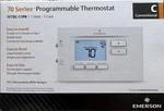 New Emerson 1F75C-11PR Programmable Wall Thermostat Heat Cool Free Ship. Price: $28.00.