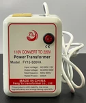 Feng Yu Transformer 110V Convert To 220V Power #FY15-500VA New. Price: $19.67.