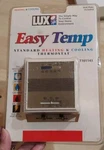 Lux Products Easy Temp T10-1143 Mechanical Heating And Cooling Thermostat Nib New. Price: $13.29.