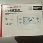 Honeywell Home TH1110U4000 Focuspro N100 1H/1C Non-programmable Thermostat New. Price: $29.00.