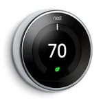 Google Nest T30 Learning Thermostat - 3RD Generation Silver Used. Price: $60.99.