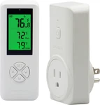 Wireless Temperature Controller Digital Plug-in Thermostat Outlet Remote New. Price: $33.89.