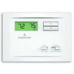 Emerson NP110 Non-programmable Single Stage Thermostat, 4, 0.5, White New. Price: $40.99.