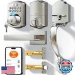 Veise VE012W-H Wifi Smart Front Door Lock Set Built-in App Remote Voice New. Price: $162.09.