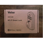 Veise VE012W Wi Smart Lock W/ Keypad & Fingerprint, Black, Alexa/google New. Price: $58.00.