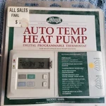 Hunter Auto Temp Heat Pump Digital Programmable Thermostat Model 44408 New. Price: $20.00.