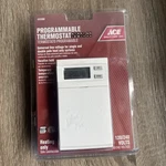 Ace Programmable Thermostat 4191698 120/240V Line Voltage Heat Only Universal Open. Price: $29.74.