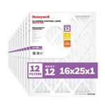 Honeywell 16X25X1 Merv Electrostatic Pleated Hvac (12 Pack), White New. Price: $88.77.