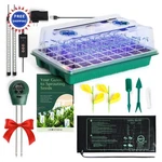 Starter Kit With Lights & Heat Mat 40 Cell Tray Dome Meter Seed Growfriend New. Price: $64.99.
