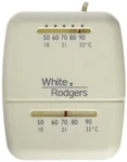 Emerson Thermostats 1C21-101 Mechanical Cool Only Thermostat, White New. Price: $25.56.