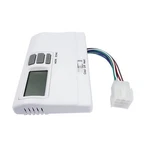 White Thermostat Wall-mount For Cooling Heating Battery Lcd Button Control New. Price: $19.50.