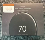 New Nest Google Learning Thermostat GA05557-US With 2 Sensors. Price: $199.99.