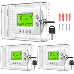 Trj 3 Pcs Large Thermostat Lock Box With Key, Clear Transparent New. Price: $44.58.