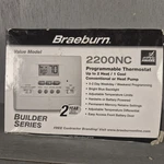 Braeburn 2200NC 5-2 Day Programmable Thermostat (2 HEAT/1 Cool) New Open Box. Price: $29.65.