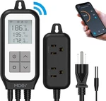 Moes Smart Wifi Cooling Heating Thermostat Outlet, Tuya Digital Black New. Price: $59.46.