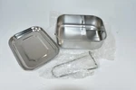 Zeayea 2-PACK Stainless Steel Bento Box 7"X5"X2" New Eco-friendly. Price: $29.99.