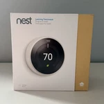 Nest T3017US Learning Thermostat White Programmable Wi-fi Digital Display New. Price: $89.00.