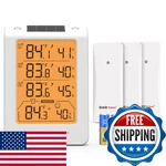 Baldrtherm Wireless Three Channel Thermometer Hygrometer, Large Display Temperat New. Price: $38.95.