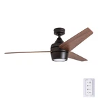 Honeywell Eamon 52" Bronze Finish + Remote Control Ceiling Fan W/led Eb Blades New. Price: $129.99.