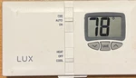 Lux DMH110C Non-programable Heat And Cool Thermostat "white" Used. Price: $18.99.