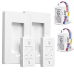 Wireless Dimmer Switch, 2 Remote Light And Receiver Kit, Work With A... New. Price: $41.22.