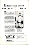 Print Ad 1929 Williams Oil-o-matic Heating Thermostat Tends Furnace 6.75 X 10 Used. Price: $10.14.