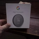 Google Nest Thermostat White Built-in Wifi Home Dial Wall-mounted New. Price: $35.99.